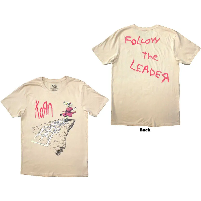 KORN - FOLLOW THE LEADER HOPSCOTCH - T-Shirt Neutral (Back Print) sold by Spiral Direct