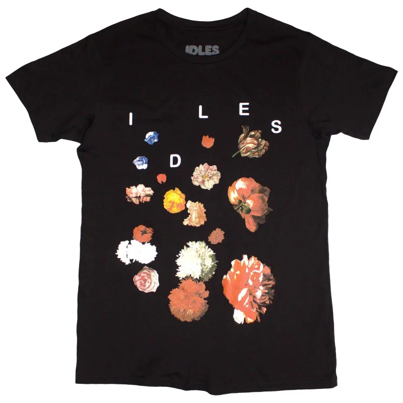 IDLES - FLOWERS - T-Shirt Black made by Spiral Direct