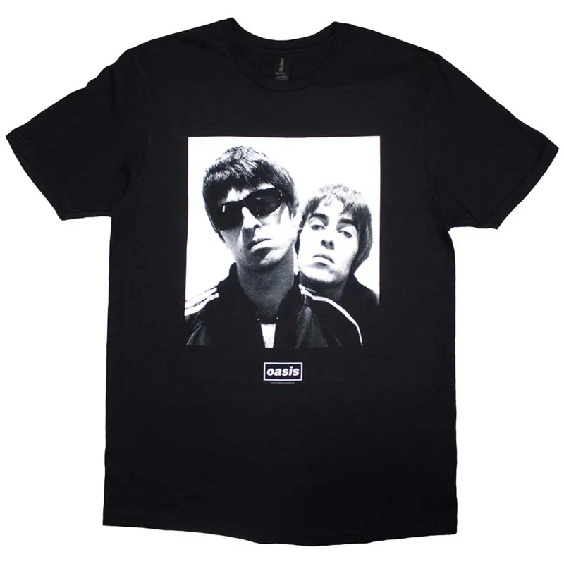 OASIS - NOEL & LIAM SQUARE PHOTO - T-Shirt Black sold by Spiral Direct
