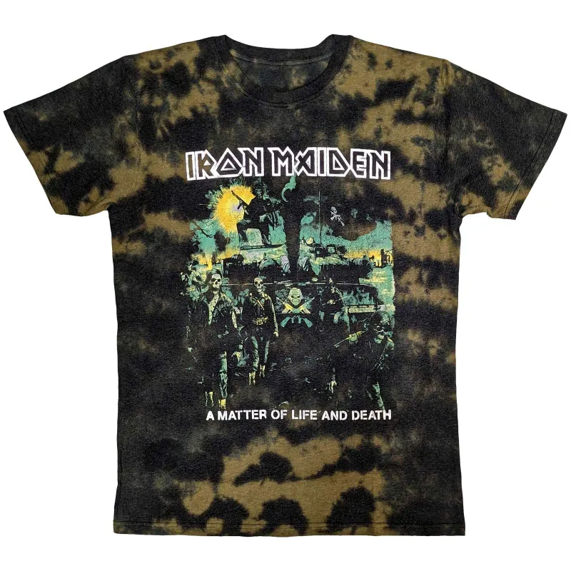 IRON MAIDEN - A MATTER OF LIFE & DEATH - T-Shirt Brown (Wash Collection) sold by Spiral Direct