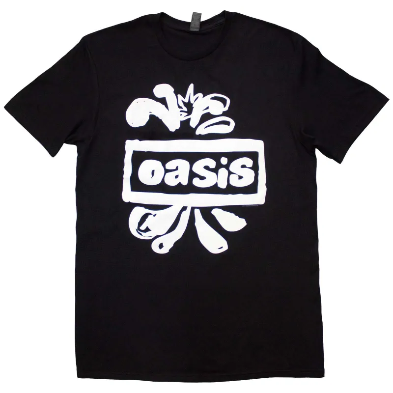 OASIS - LOGO SPLAT - T-Shirt Black sold by Spiral Direct