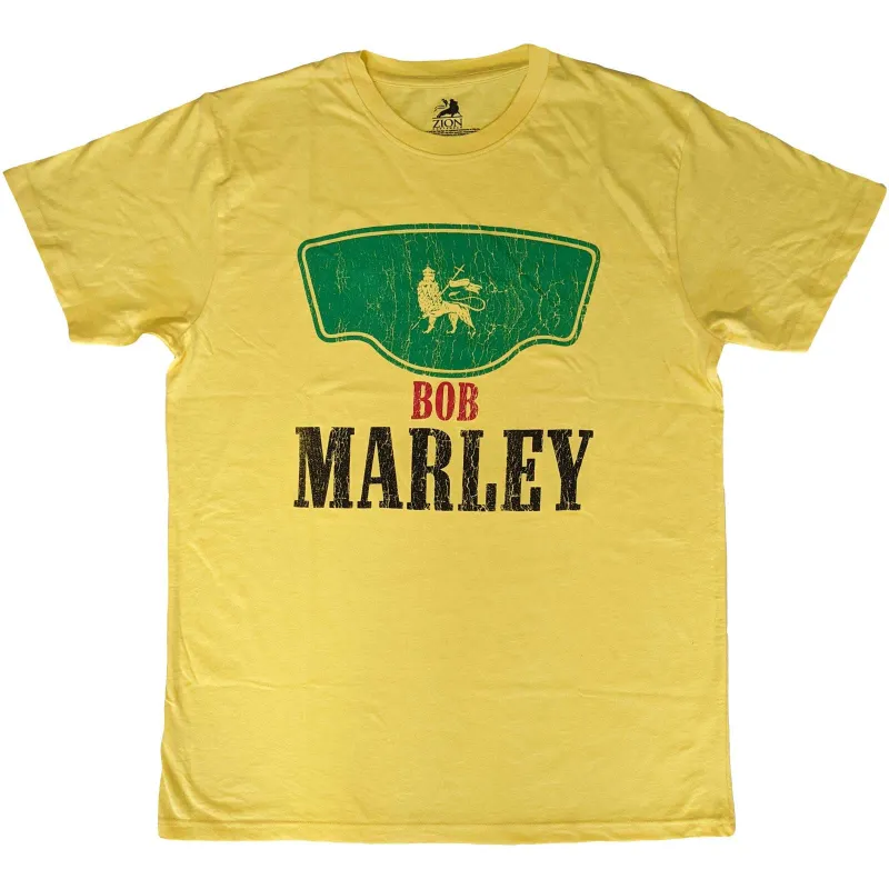 BOB MARLEY - VINTAGE GREEN LABEL - T-Shirt Yellow sold by Spiral Direct