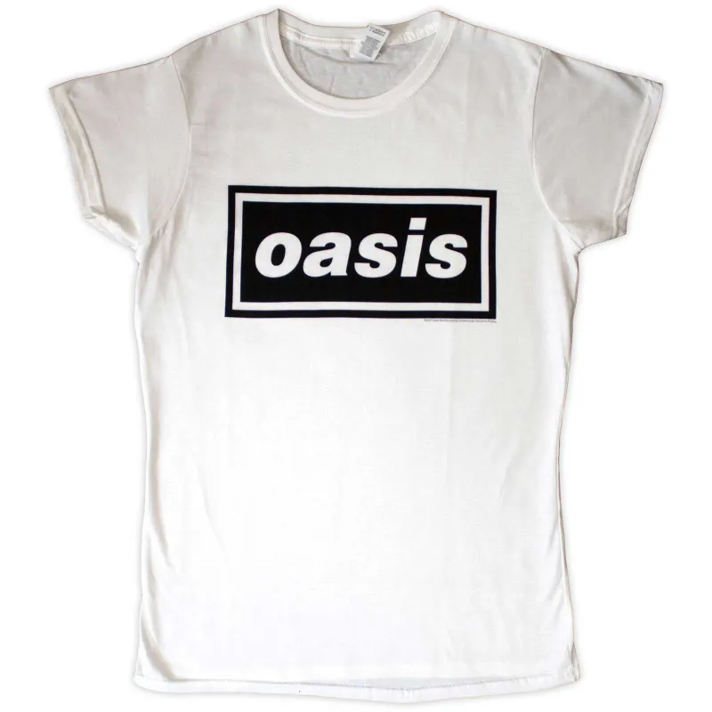 OASIS - DECCA LOGO - Ladies T-Shirt White made by Spiral Direct