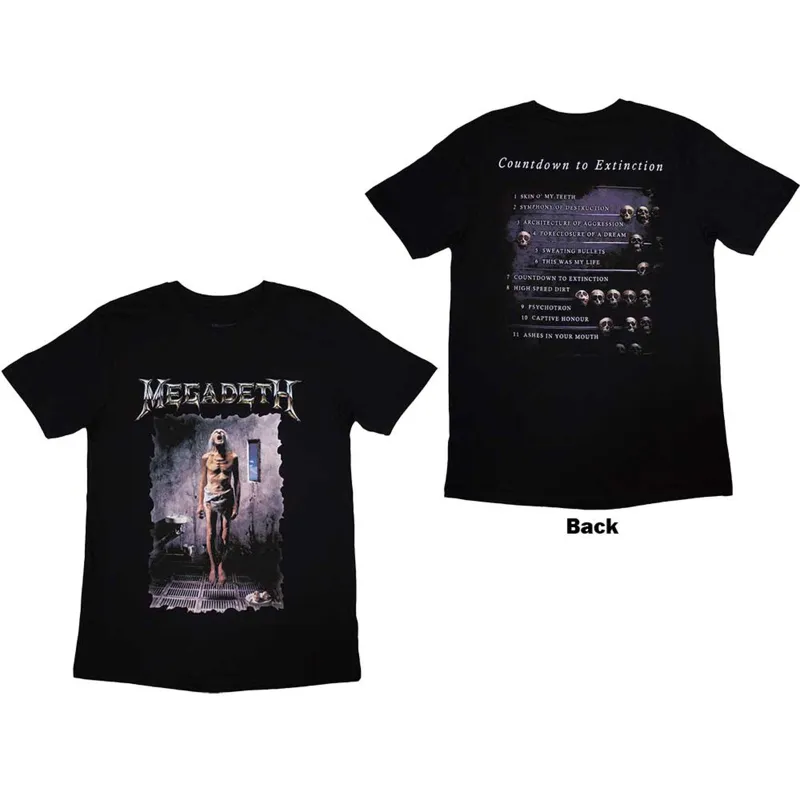 MEGADETH - COUNTDOWN - T-Shirt Black (Back Print) sold by Spiral Direct