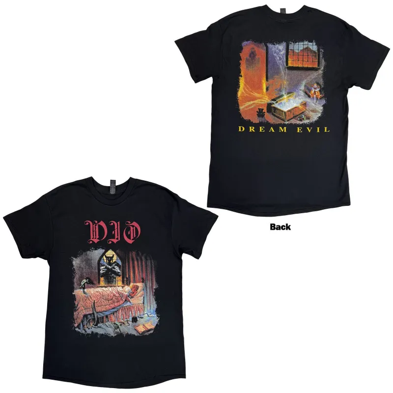DIO - DREAM EVIL - T-Shirt Black (Back Print) sold by Spiral Direct
