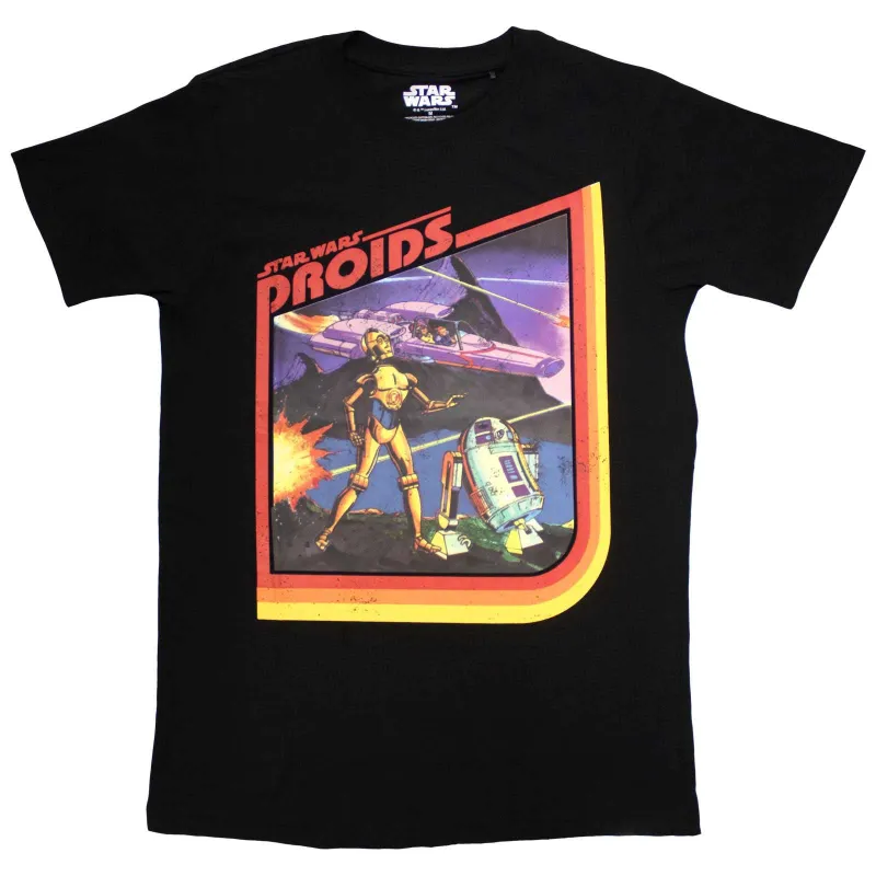 STAR WARS - DROIDS - T-Shirt Black sold by Spiral Direct
