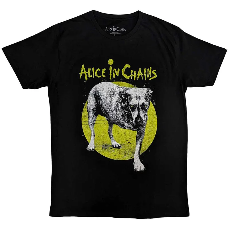 ALICE IN CHAINS - THREE-LEGGED DOG V2 - T-Shirt Black made by Spiral Direct