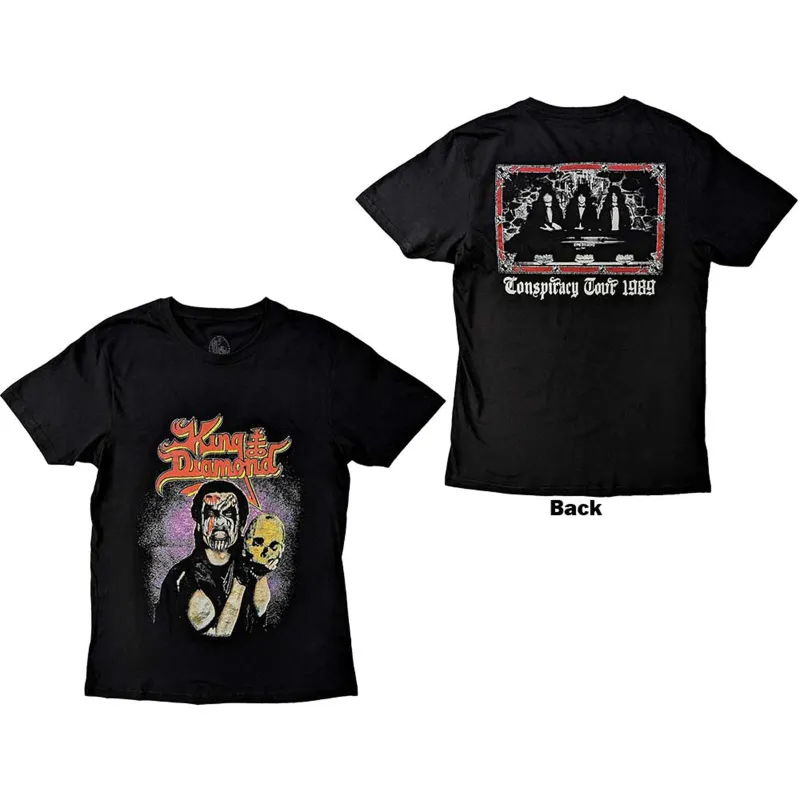KING DIAMOND - CONSPIRACY TOUR - T-Shirt Black (Back Print) sold by Spiral Direct