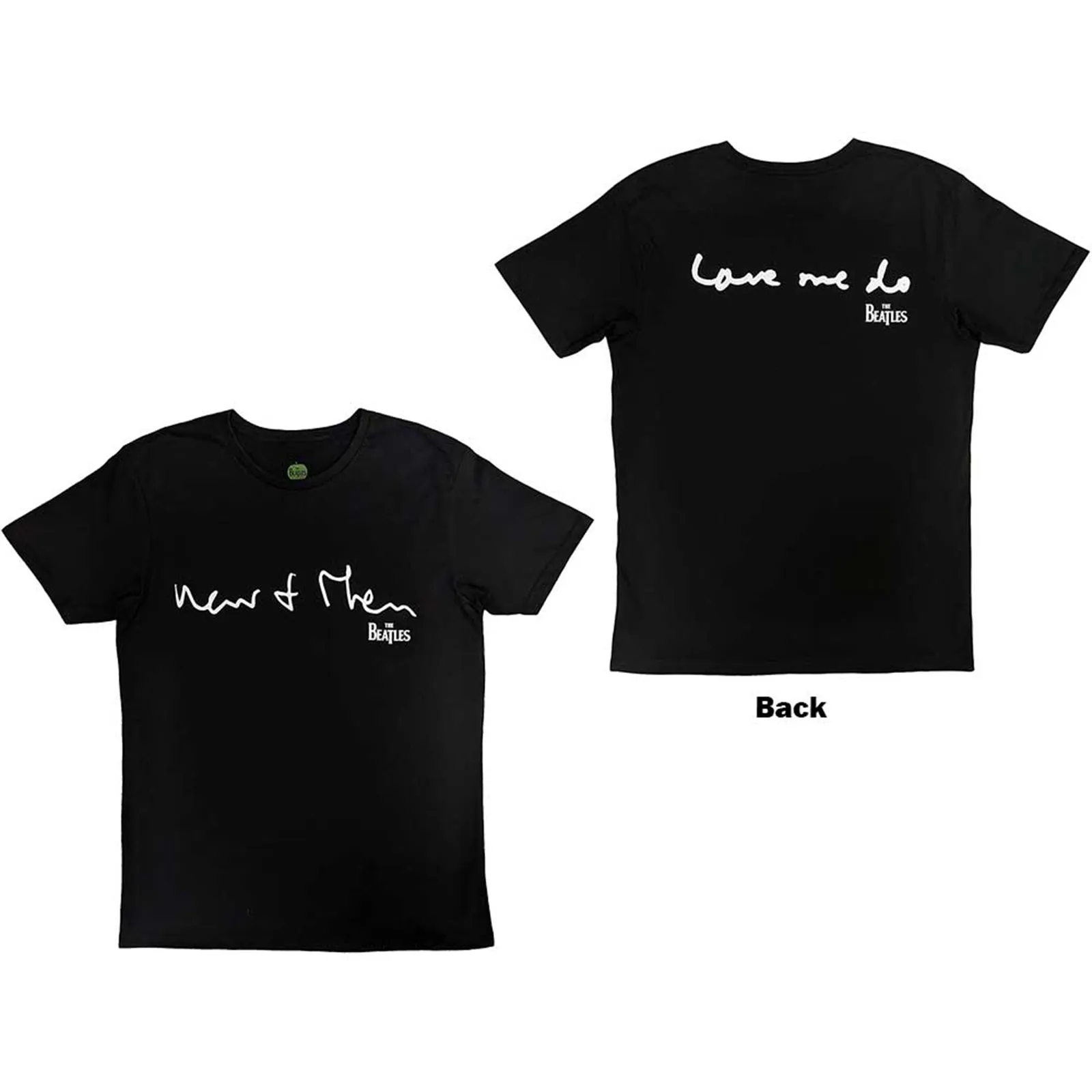 BEATLES, THE - NOW & THEN - T-Shirt Black (Back Print) sold by Spiral Direct