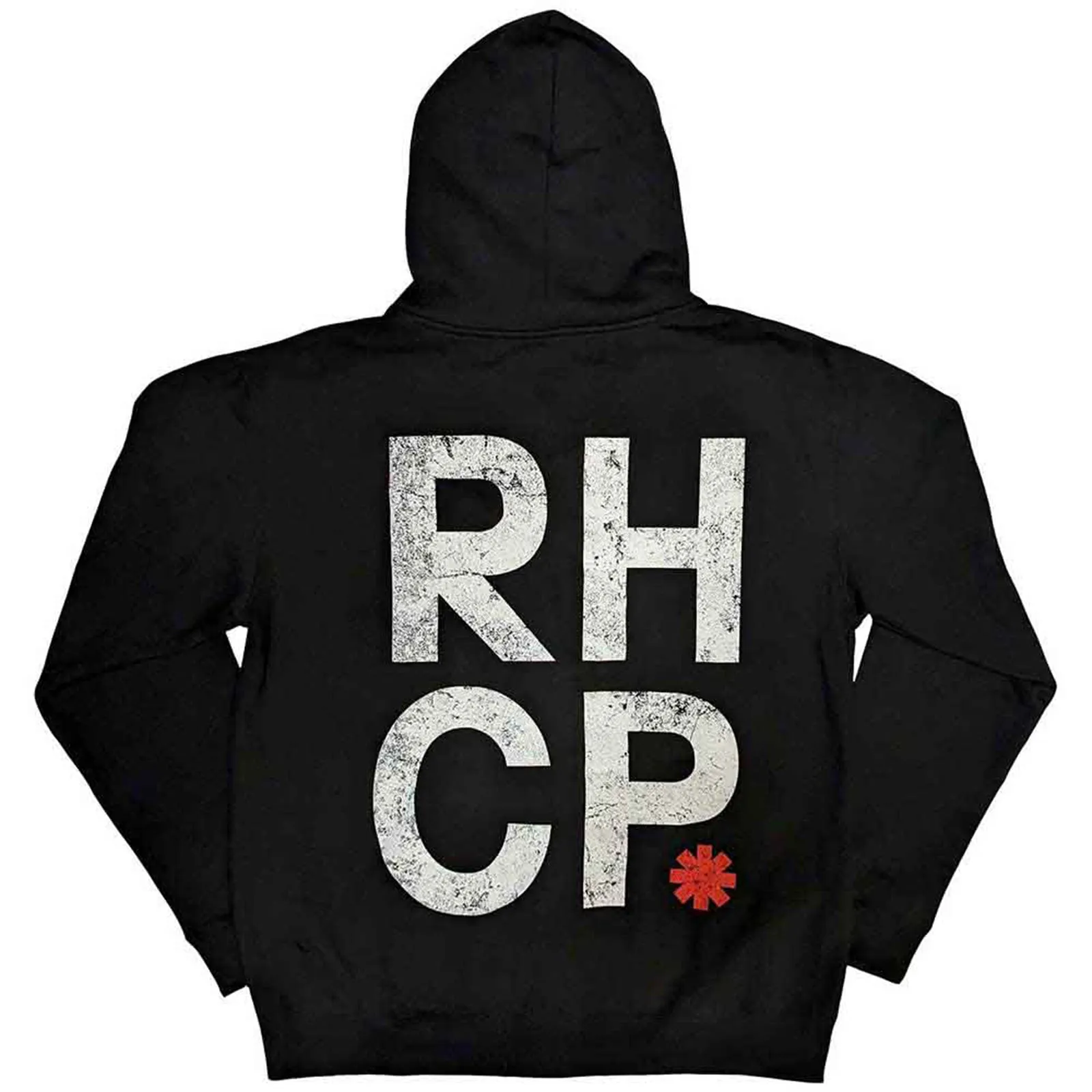 RED HOT CHILI PEPPERS - RED ASTERISK - Zipped Hoodie Black (Back Print) sold by Spiral Direct product image thumbnail 2