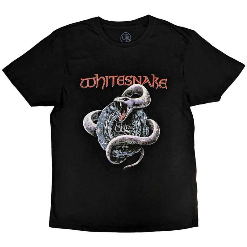 WHITESNAKE - SILVER SNAKE - T-Shirt Black made by Spiral Direct