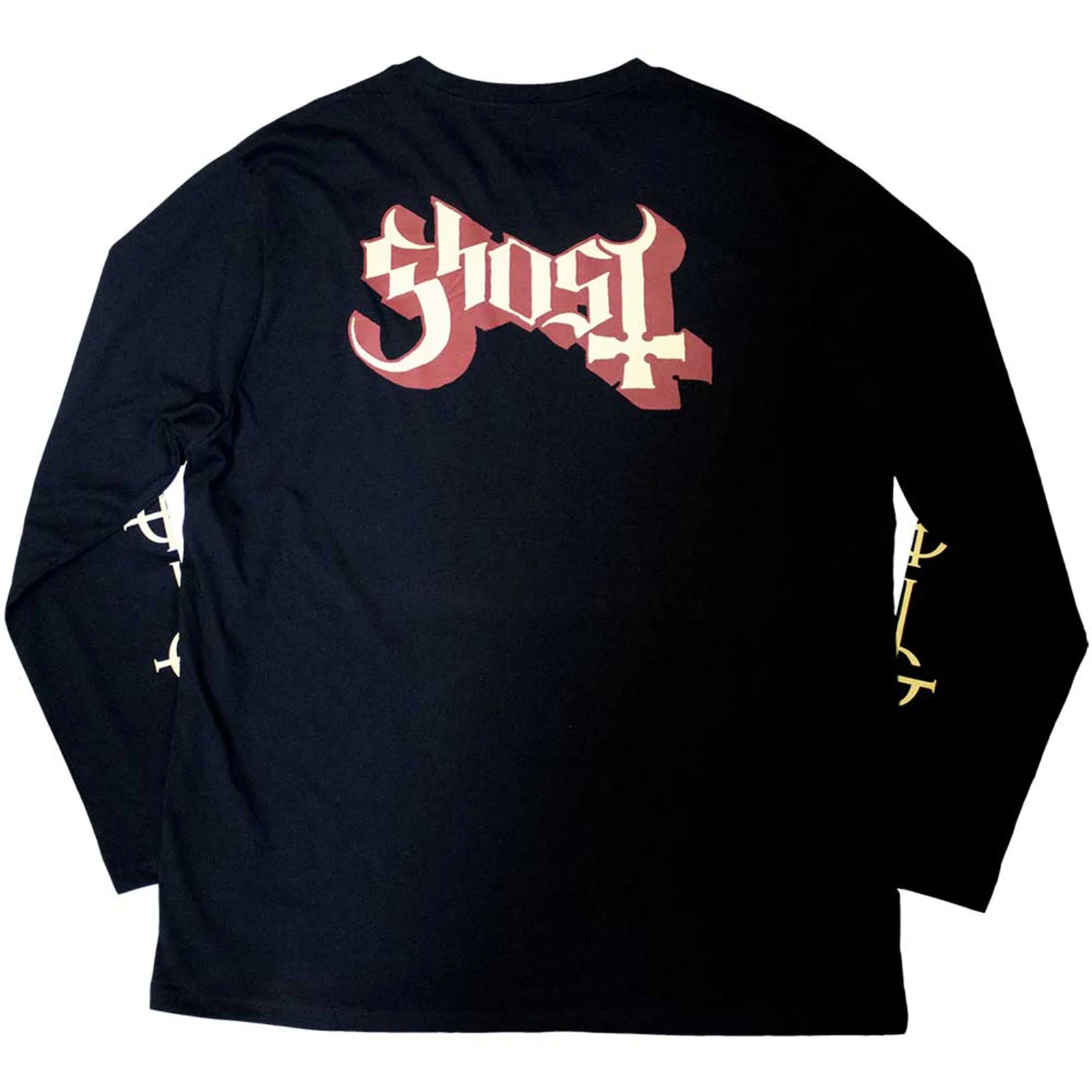 GHOST - PAPA & RADIENT GHOULS - Long Sleeve T-Shirt Black (Back & Sleeve Print) sold by Spiral Direct product image thumbnail 2