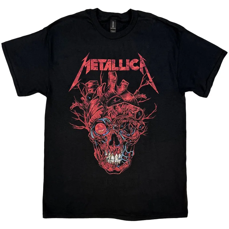 METALLICA - HEART SKULL - T-Shirt Black sold by Spiral Direct