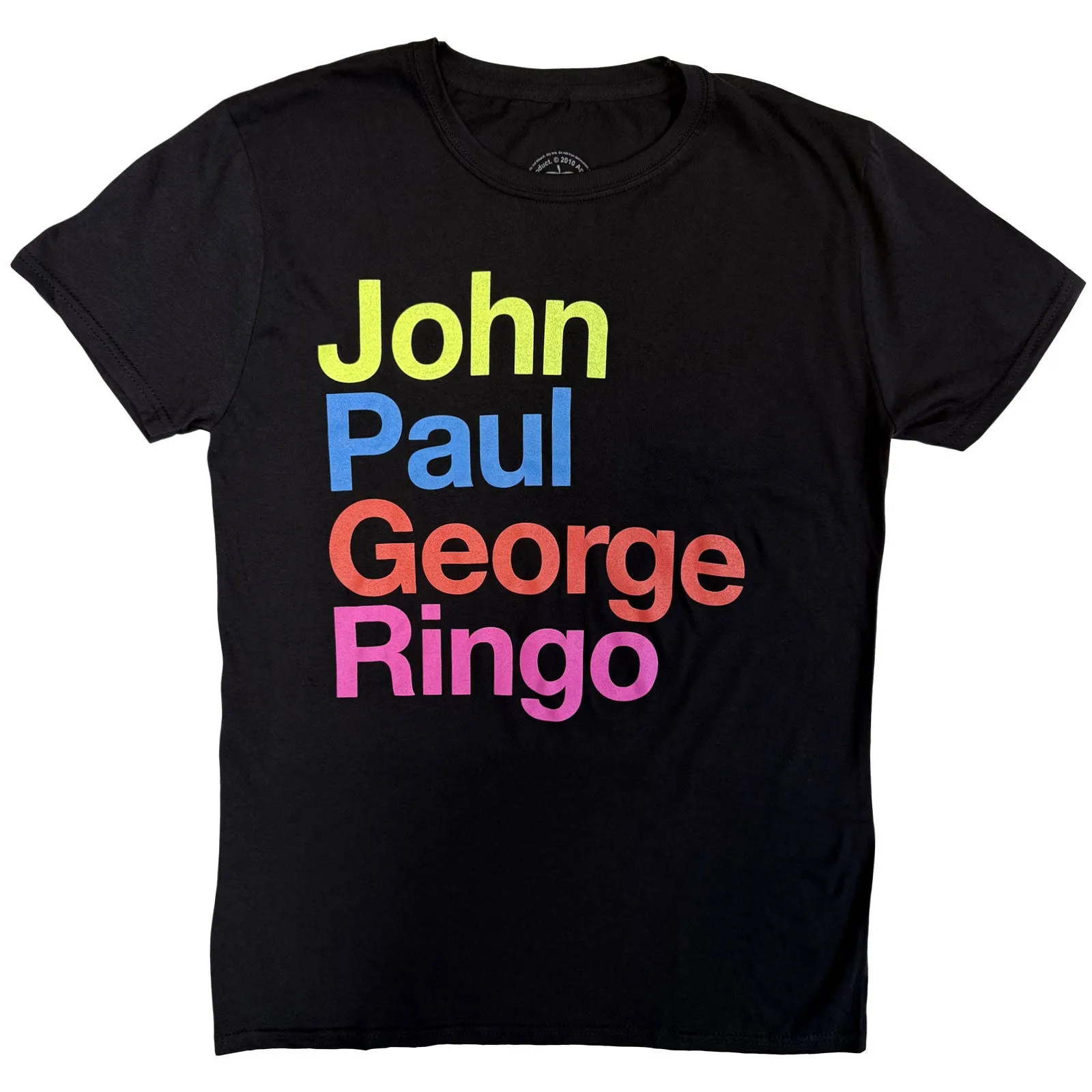 THE BEATLES - JPG&R PEPPER SUIT COLOURS - T-Shirt Black sold by Spiral Direct