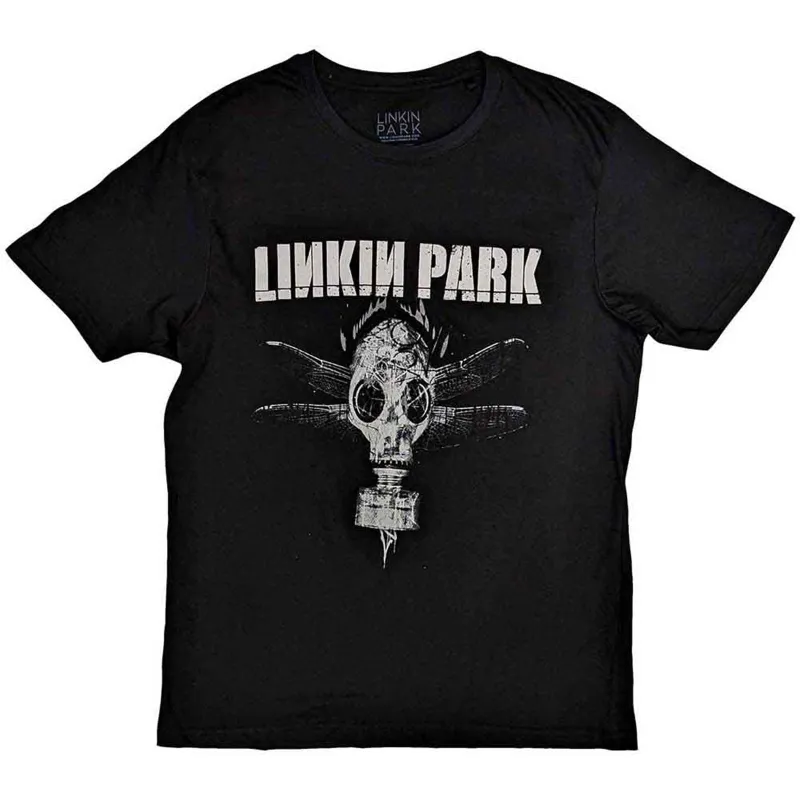 LINKIN PARK - GAS MASK - T-Shirt Black made by Spiral Direct