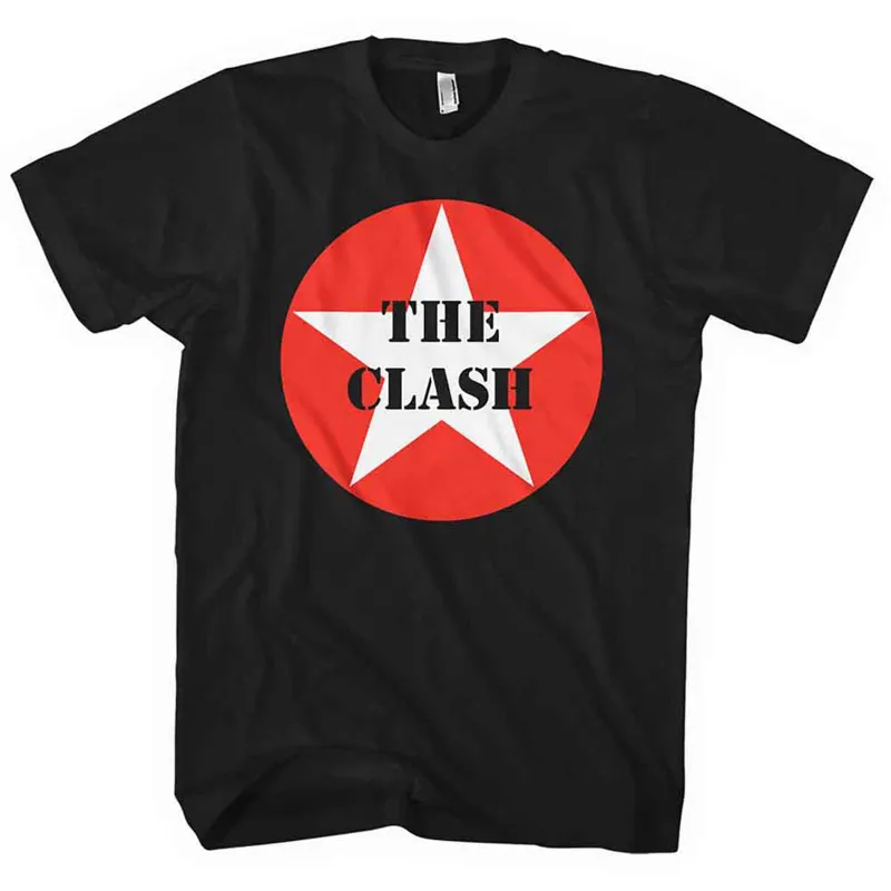 THE CLASH - STAR BADGE - T-Shirt Black made by Spiral Direct