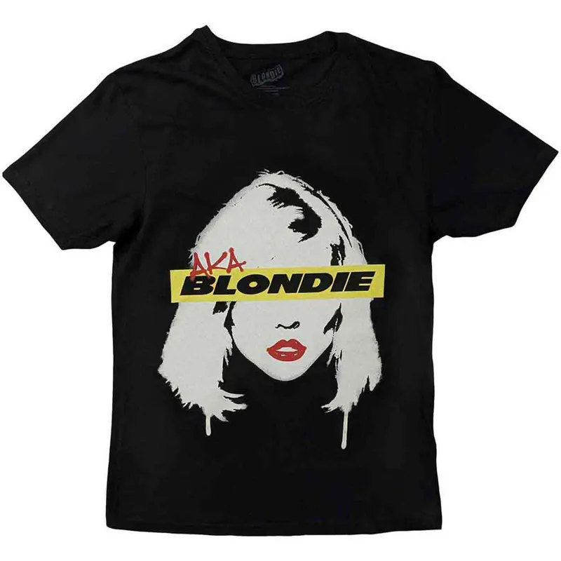 BLONDIE - AKA EYESTRIP - T-Shirt Black sold by Spiral Direct