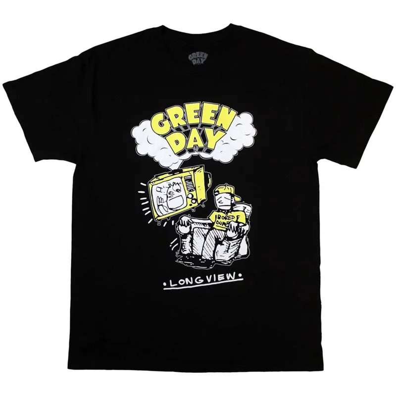 GREEN DAY - LONGVIEW DOODLE - T-Shirt Black sold by Spiral Direct