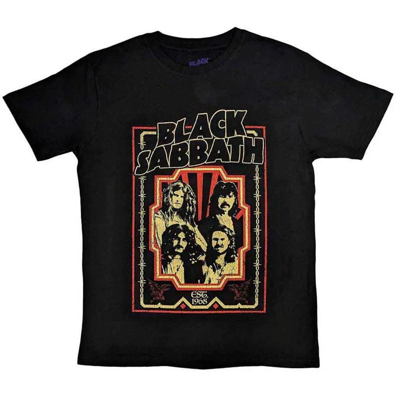 BLACK SABBATH - EST 1968 - T-Shirt Black sold by Spiral Direct