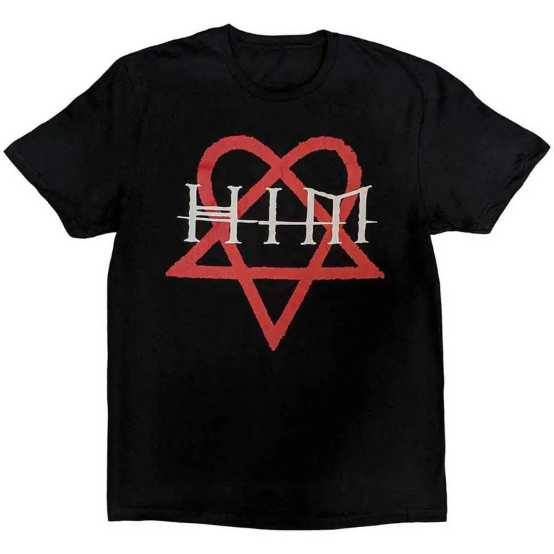 HIM - HEARTAGRAM - T-Shirt Black made by Spiral Direct