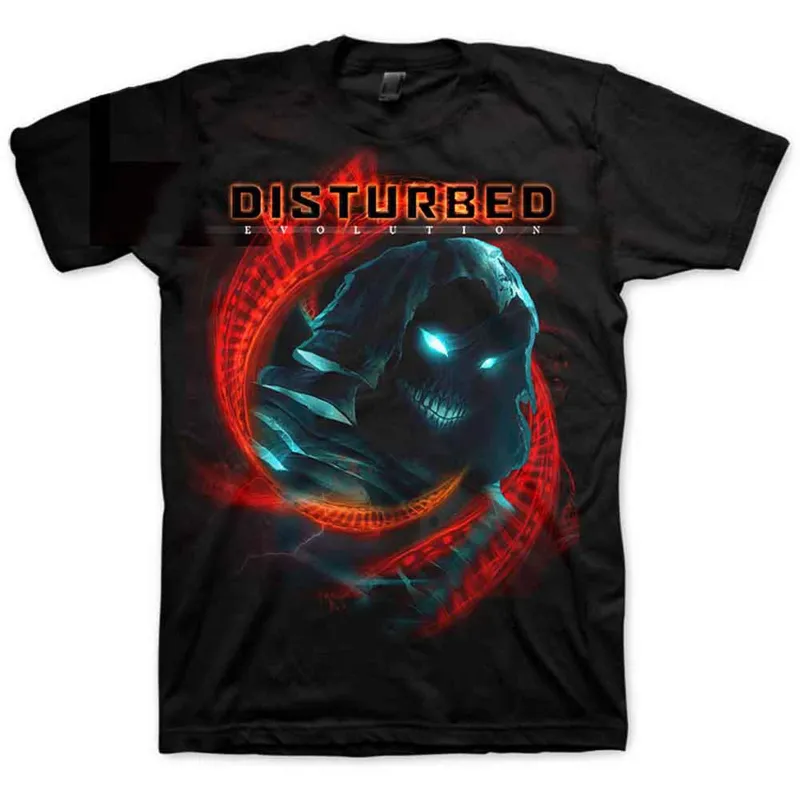 DISTURBED - DNA SWIRL - T-Shirt Black made by Spiral Direct