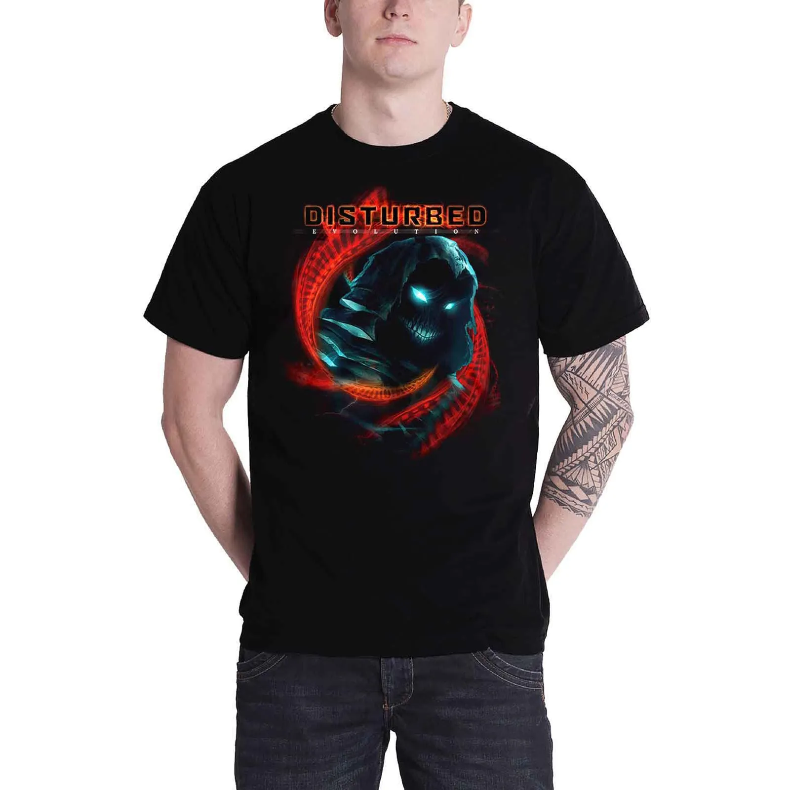 DISTURBED - DNA SWIRL - T-Shirt Black sold by Spiral Direct product image thumbnail 2
