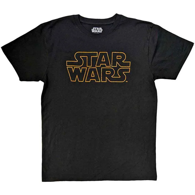 STAR WARS - LOGO OUTLINE - T-Shirt Black sold by Spiral Direct