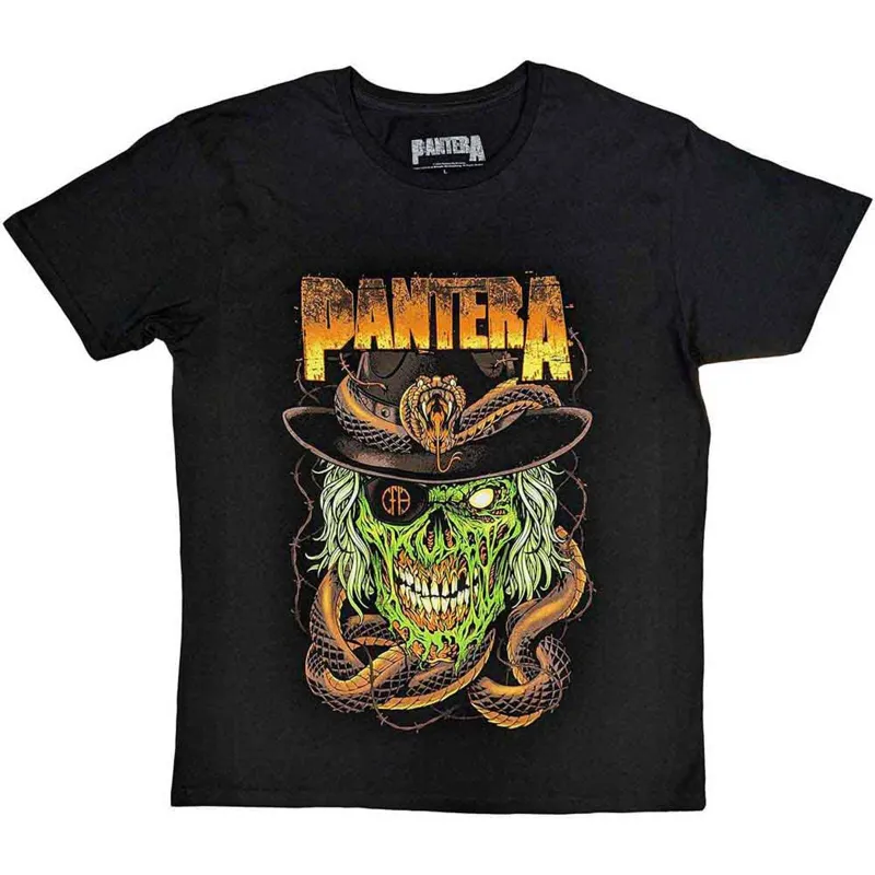 PANTERA - SNAKE & SKULL - T-Shirt Black sold by Spiral Direct