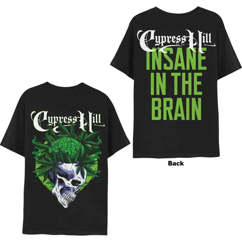 CYPRESS HILL - INSANE IN THE BRAIN - T-Shirt Black (Back Print) sold by Spiral Direct