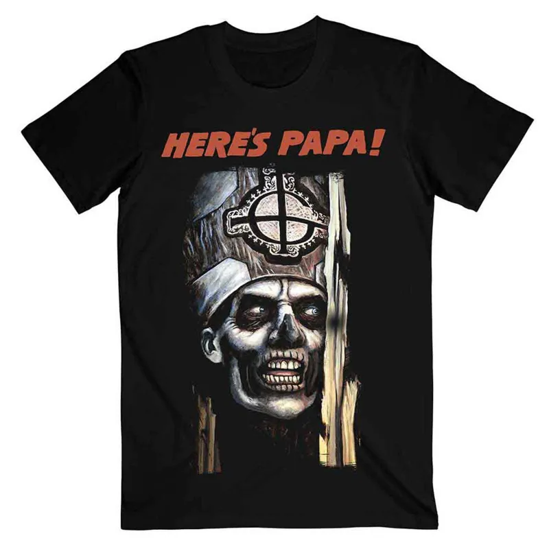 GHOST - HERE'S PAPA - T-Shirt Black sold by Spiral Direct