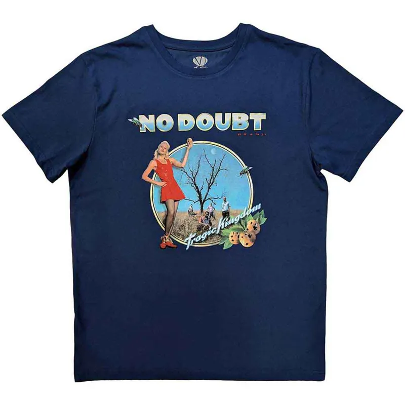 NO DOUBT - TRAGIC KINGDOM - T-Shirt Blue made by Spiral Direct