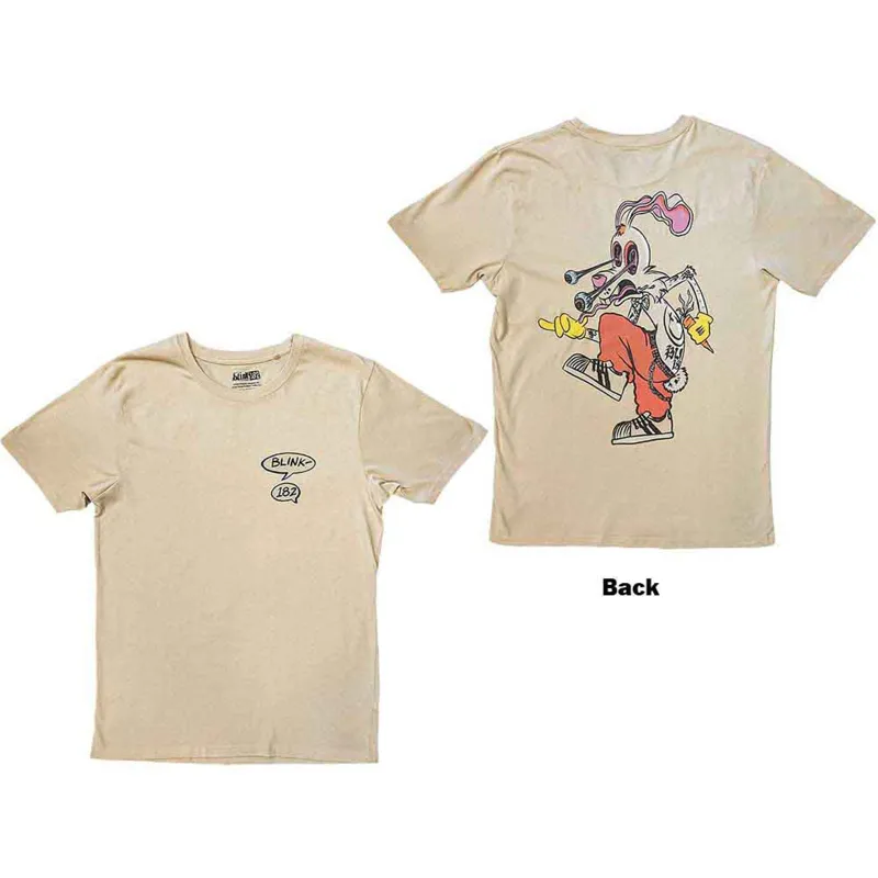 BLINK-182 - ROGER RABBIT - T-Shirt Neutral (Back Print) made by Spiral Direct