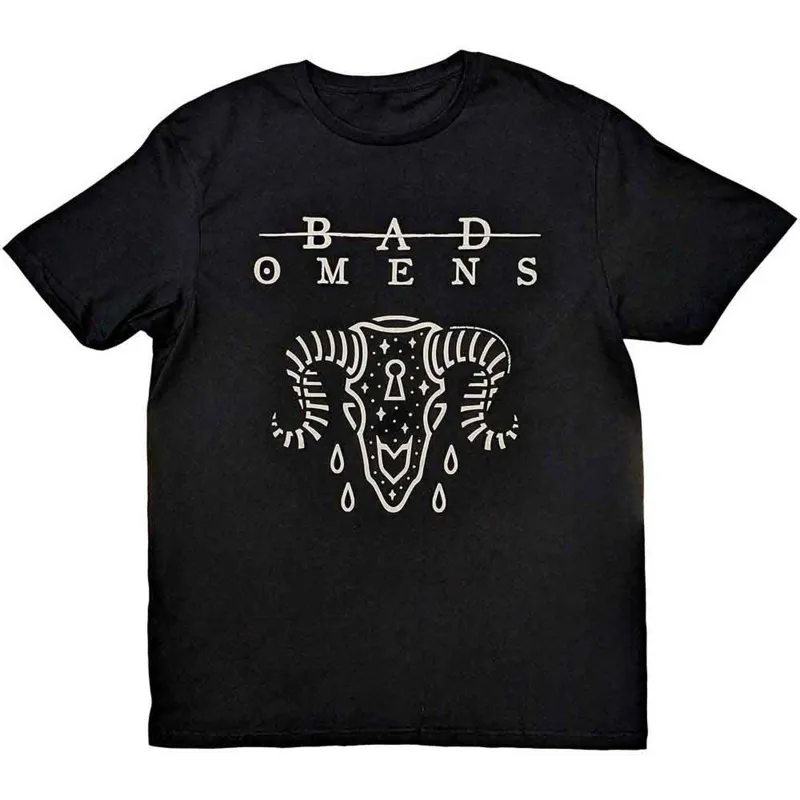 BAD OMENS - RAM SKULL - T-Shirt Black sold by Spiral Direct