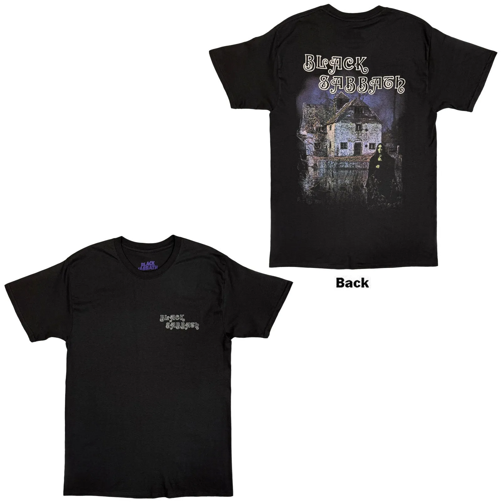 BLACK SABBATH - DEBUT ALBUM - T-Shirt Black (Back Print) sold by Spiral Direct