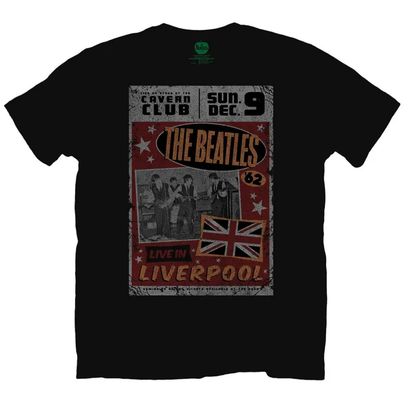 BEATLES, THE - LIVE IN LIVERPOOL - T-Shirt Black sold by Spiral Direct