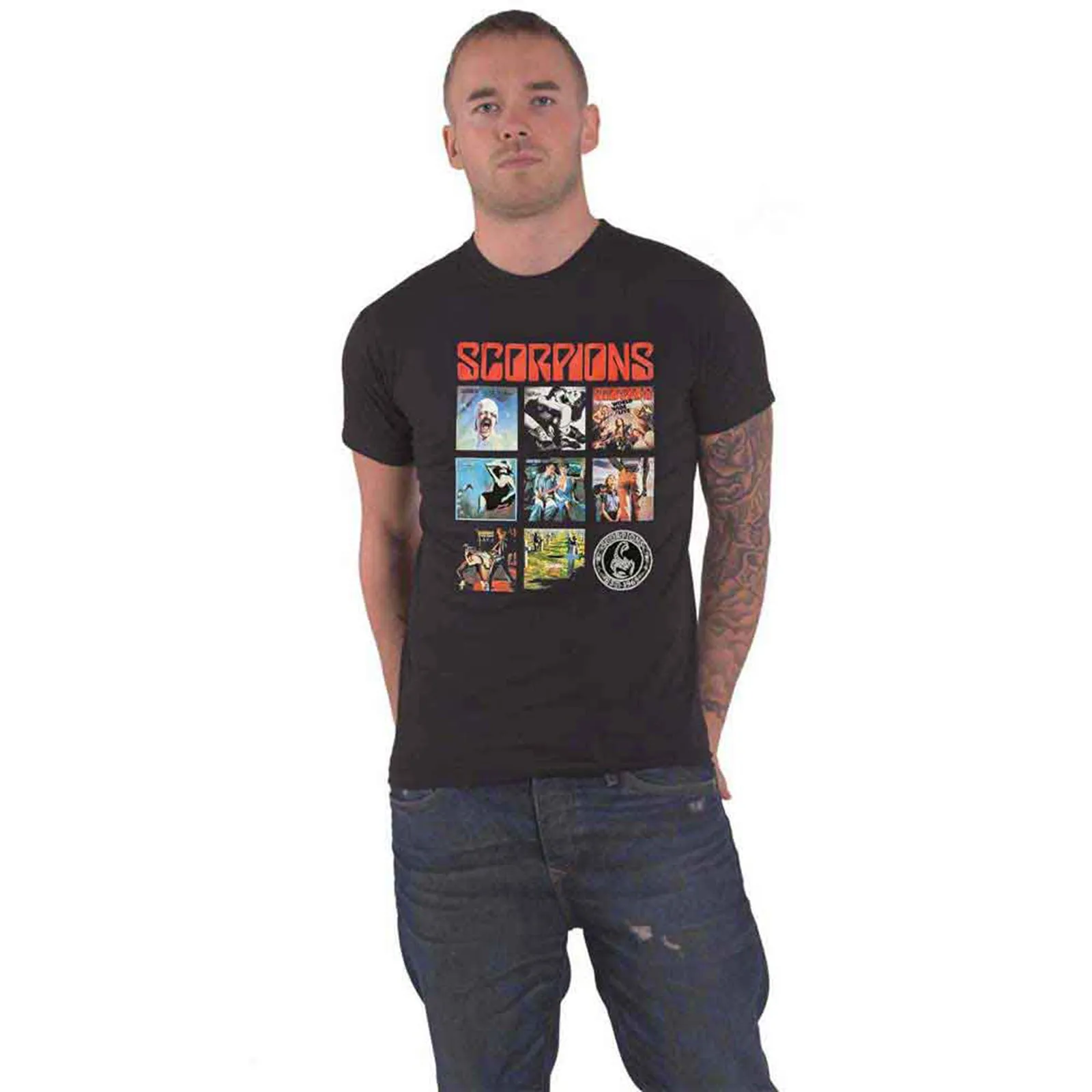SCORPIONS - REMASTERED - T-Shirt Black sold by Spiral Direct product image thumbnail 2