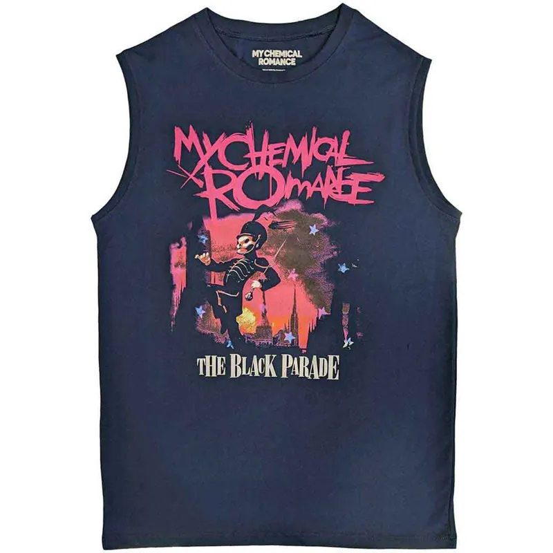 MY CHEMICAL ROMANCE - MARCH - Tank T-Shirt Blue sold by Spiral Direct