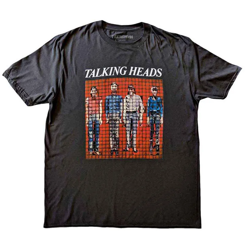 TALKING HEADS - PIXEL PORTRAIT - T-Shirt Grey sold by Spiral Direct