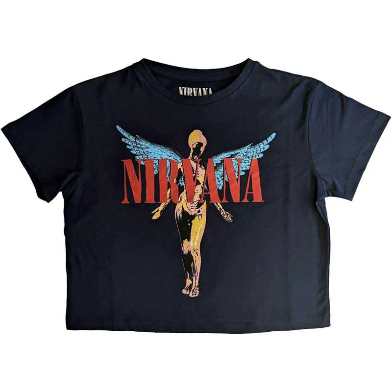 NIRVANA - ANGELIC - Crop Top Blue sold by Spiral Direct