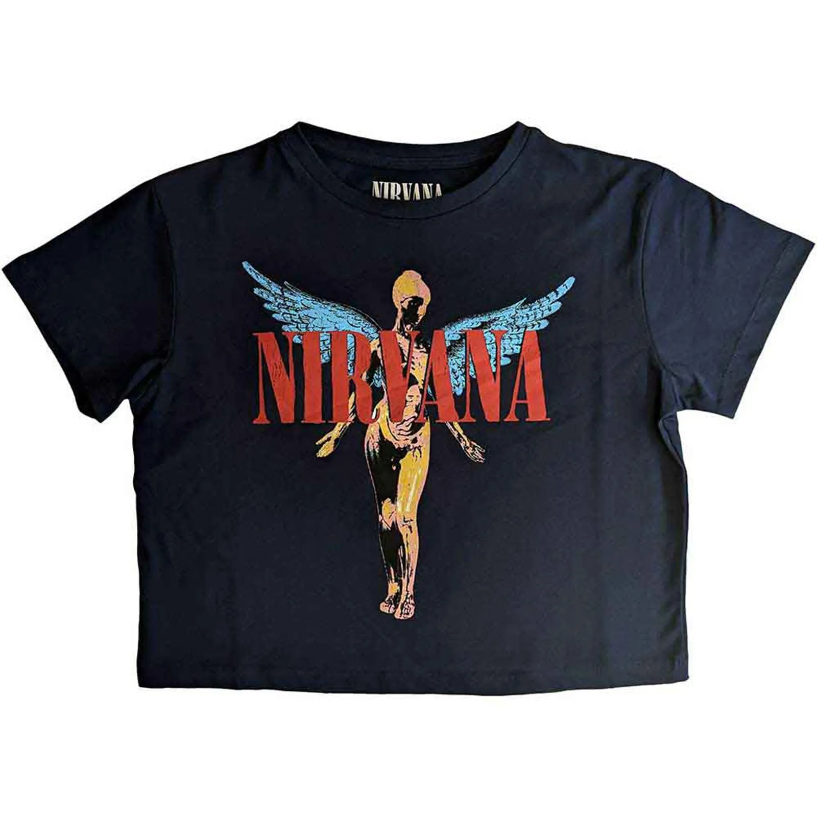 NIRVANA - ANGELIC - Crop Top Blue sold by Spiral Direct