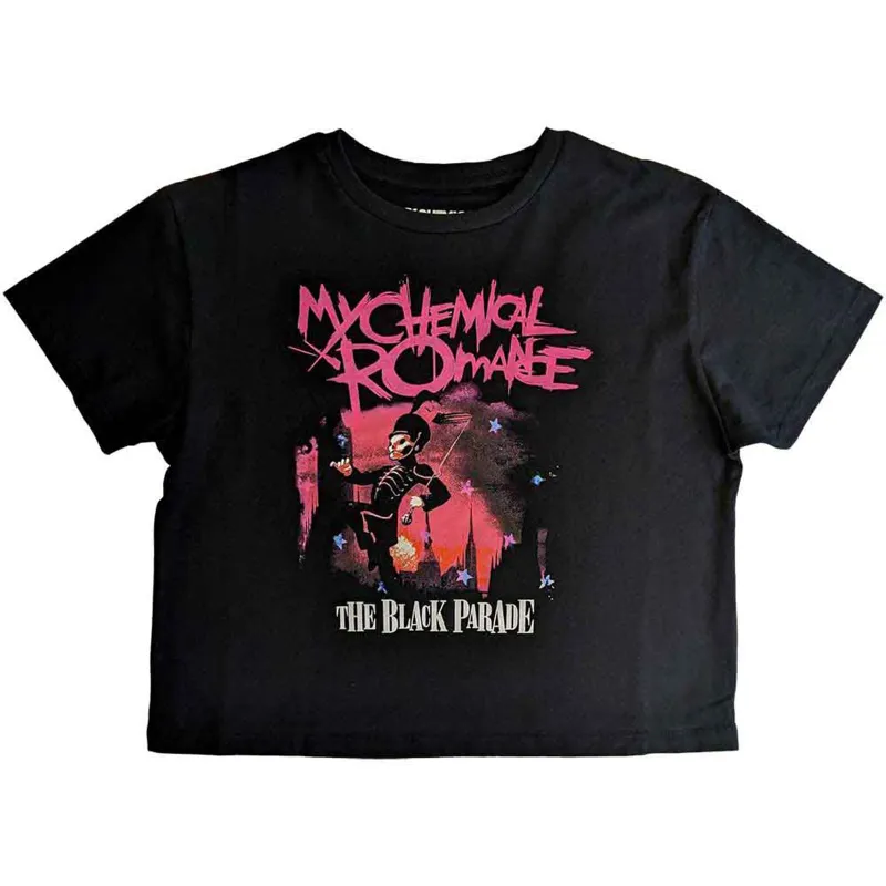 MY CHEMICAL ROMANCE - MARCH - Crop Top Black sold by Spiral Direct