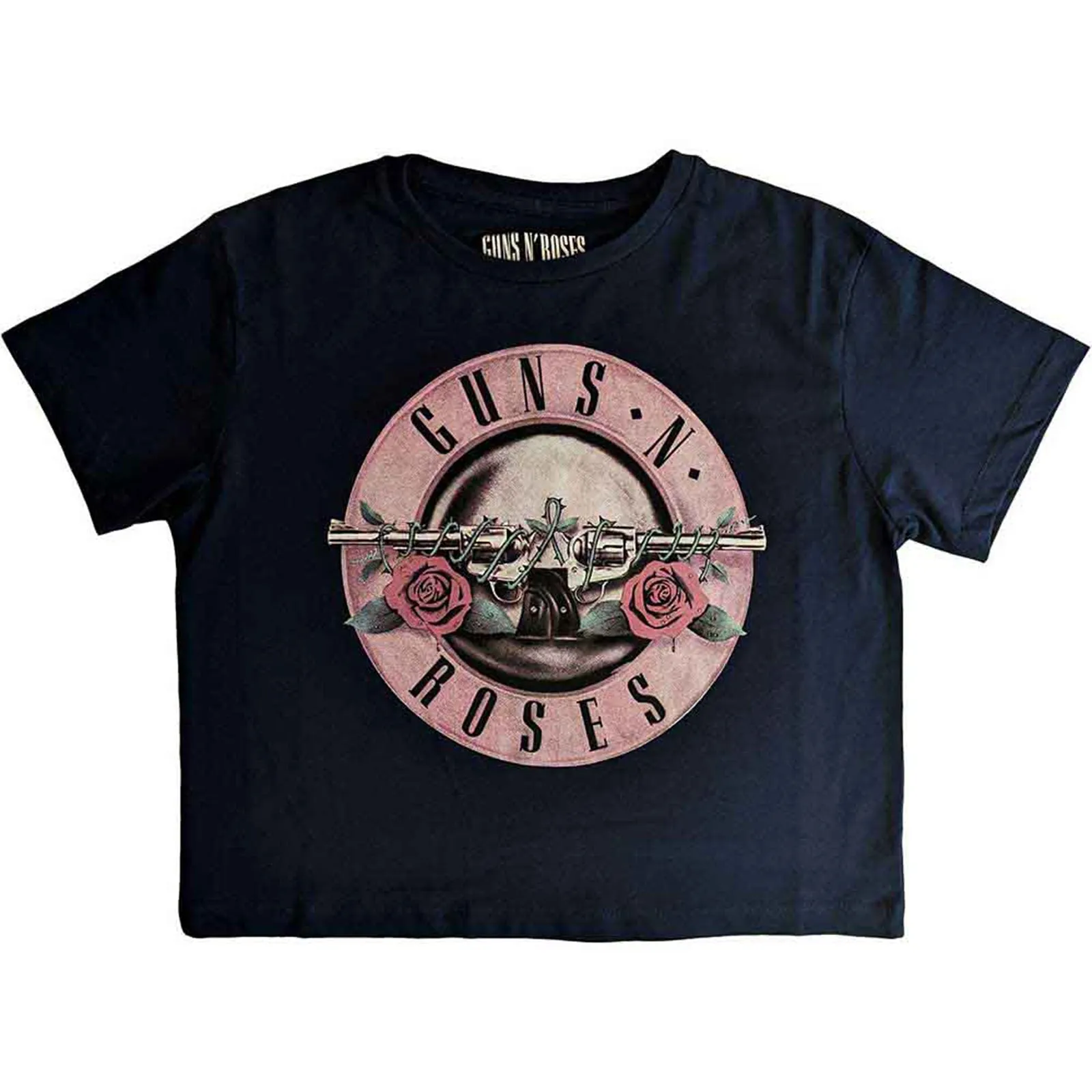 GUNS N ROSES - CLASSIC LOGO - Crop Top Blue sold by Spiral Direct