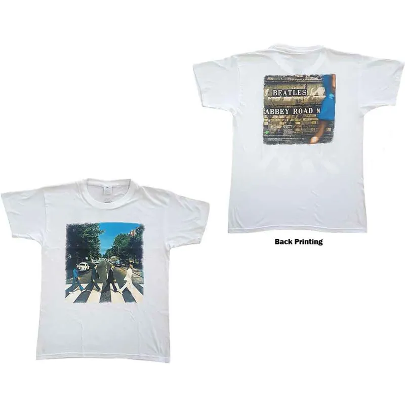 BEATLES, THE - VINTAGE ABBEY ROAD - T-Shirt White (Back Print) sold by Spiral Direct