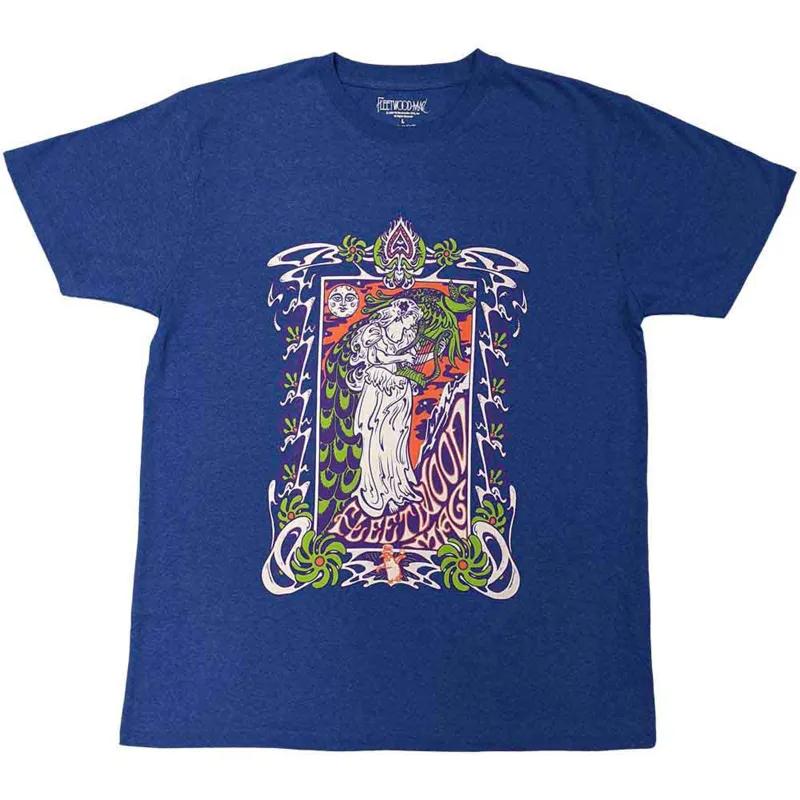 FLEETWOOD MAC - LADY LYRE - T-Shirt Blue sold by Spiral Direct