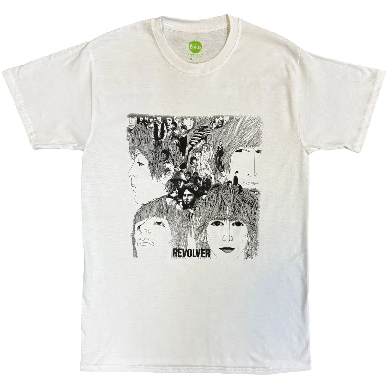 BEATLES, THE - REVOLVER ALBUM COVER - T-Shirt White sold by Spiral Direct