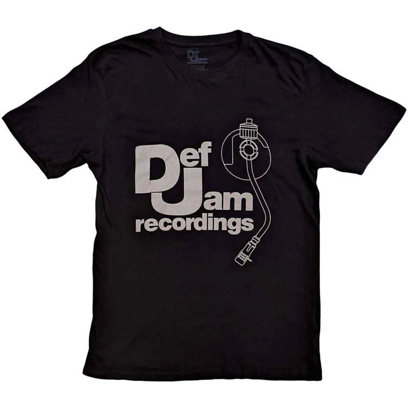 DEF JAM RECORDINGS - LOGO & STYLUS - T-Shirt Black made by Spiral Direct