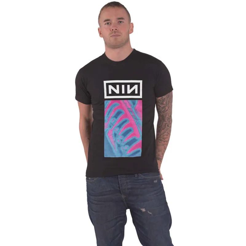 NINE INCH NAILS - PRETTY HATE MACHINE NEON - T-Shirt Black made by Spiral Direct
