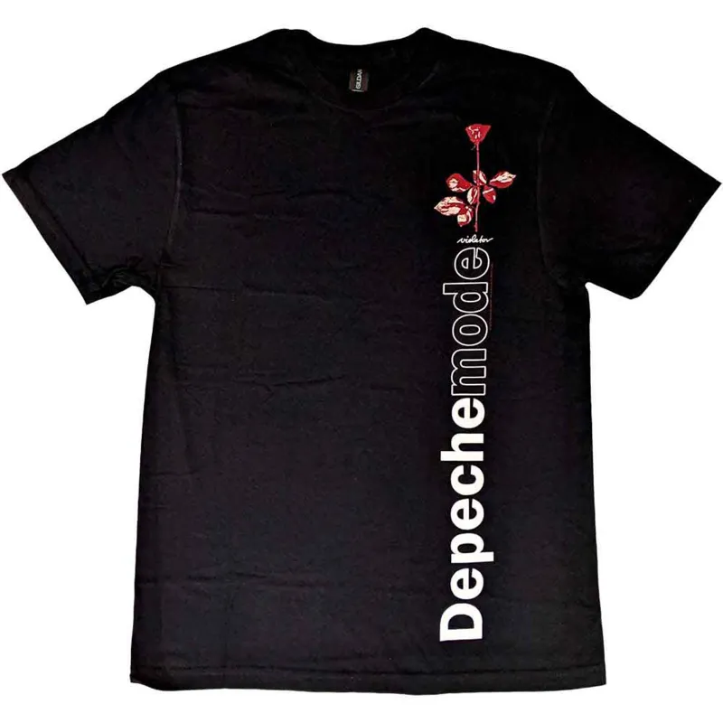 DEPECHE MODE - VIOLATOR SIDE ROSE - T-Shirt Black made by Spiral Direct