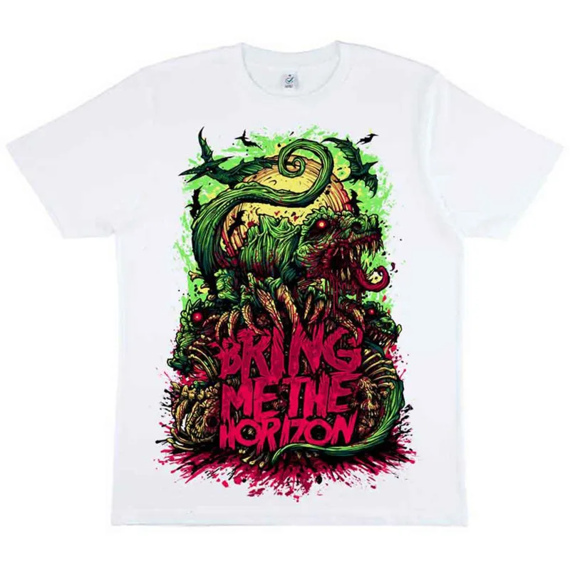 BRING ME THE HORIZON - DINOSAUR - T-Shirt White made by Spiral Direct