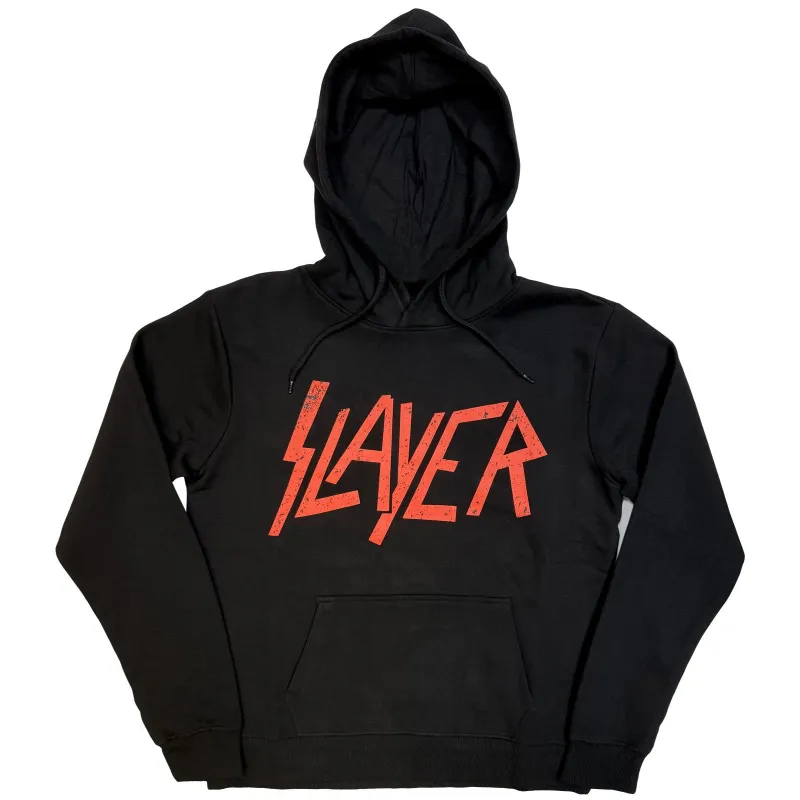 SLAYER - DISTRESSED LOGO - Pullover Hoodie Black sold by Spiral Direct